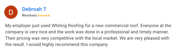 roof replacement review of whiting roofing